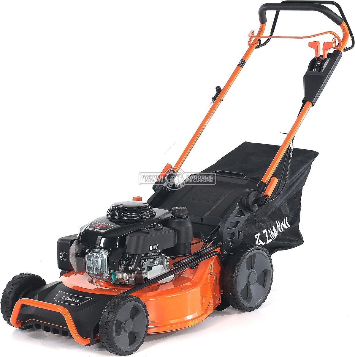 Газонокосилка бензиновая ZimAni LC553HV (PRC, 53 см, Honda GXV160, 163 см3, 3 в 1, Quattro Blade, вариатор, 80 л, 46 кг)