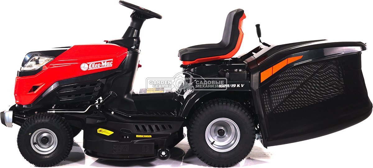 Садовый трактор Oleo-Mac OM 102R/19 KV (PRC, Emak K 1900 V-Twin, 586 см3, 102 см., гидростатика, травосборник 300 л., 198 кг.)