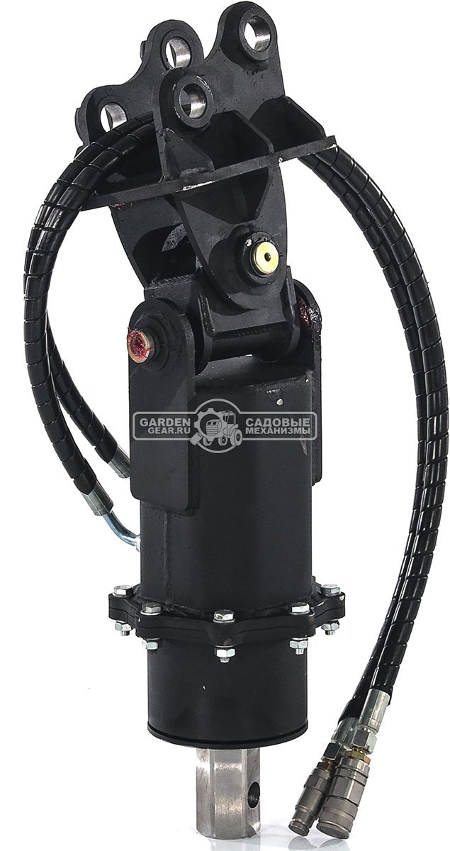 Ямобур (гидравлический вращатель) RED с переходной плитой для мини-экскаватора, 58,5 кг. 