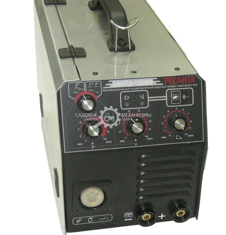 Сварочный аппарат инверторный п/а Ресанта САИПА-190МФ 3в1 (PRC, 220 В, 10-190 А, 0,6-0,8 мм, 11 кг)