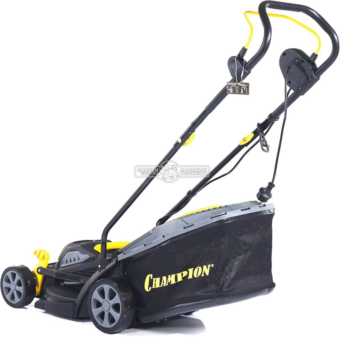 Газонокосилка электрическая Champion EM3312 (PRC, 1200 Вт, 33 см, пластик, 30 л, 9.3 кг)