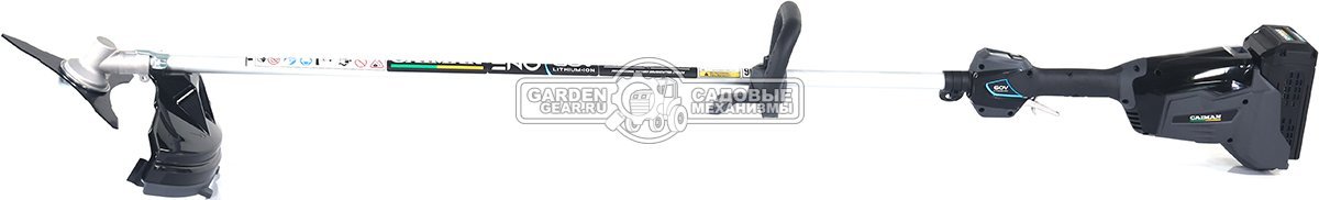 Мотокоса аккумуляторная Caiman ENO BCLi с АКБ B6040 и ЗУ C6025 (RUS, BL 60В, Standart Connect, D-рукоятка, нож 3T + леска 2,4 мм, 4,6 кг.)