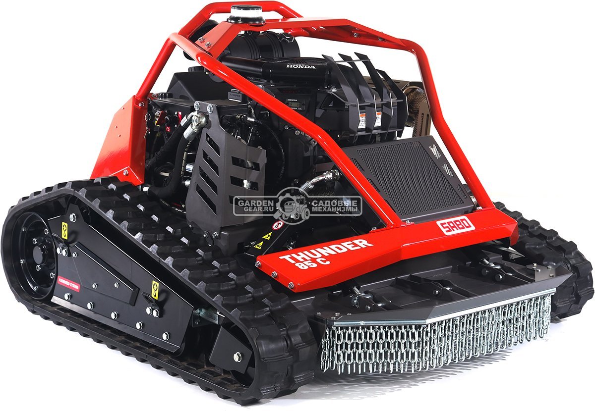 Робот газонокосилка для кошения склонов SABO THUNDER 85 C с дистанционным управлением (GER, 85 см., Honda iGXV 700 EFI, 699 куб.см., 580 кг.)