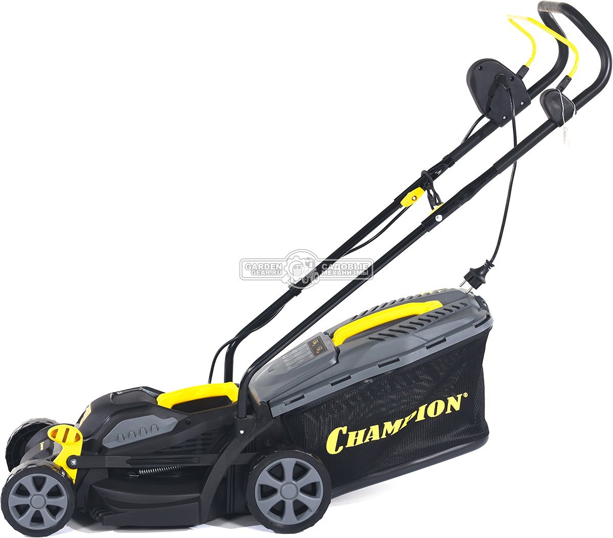 Газонокосилка электрическая Champion EM3312 (PRC, 1200 Вт, 33 см, пластик, 30 л, 9.3 кг)