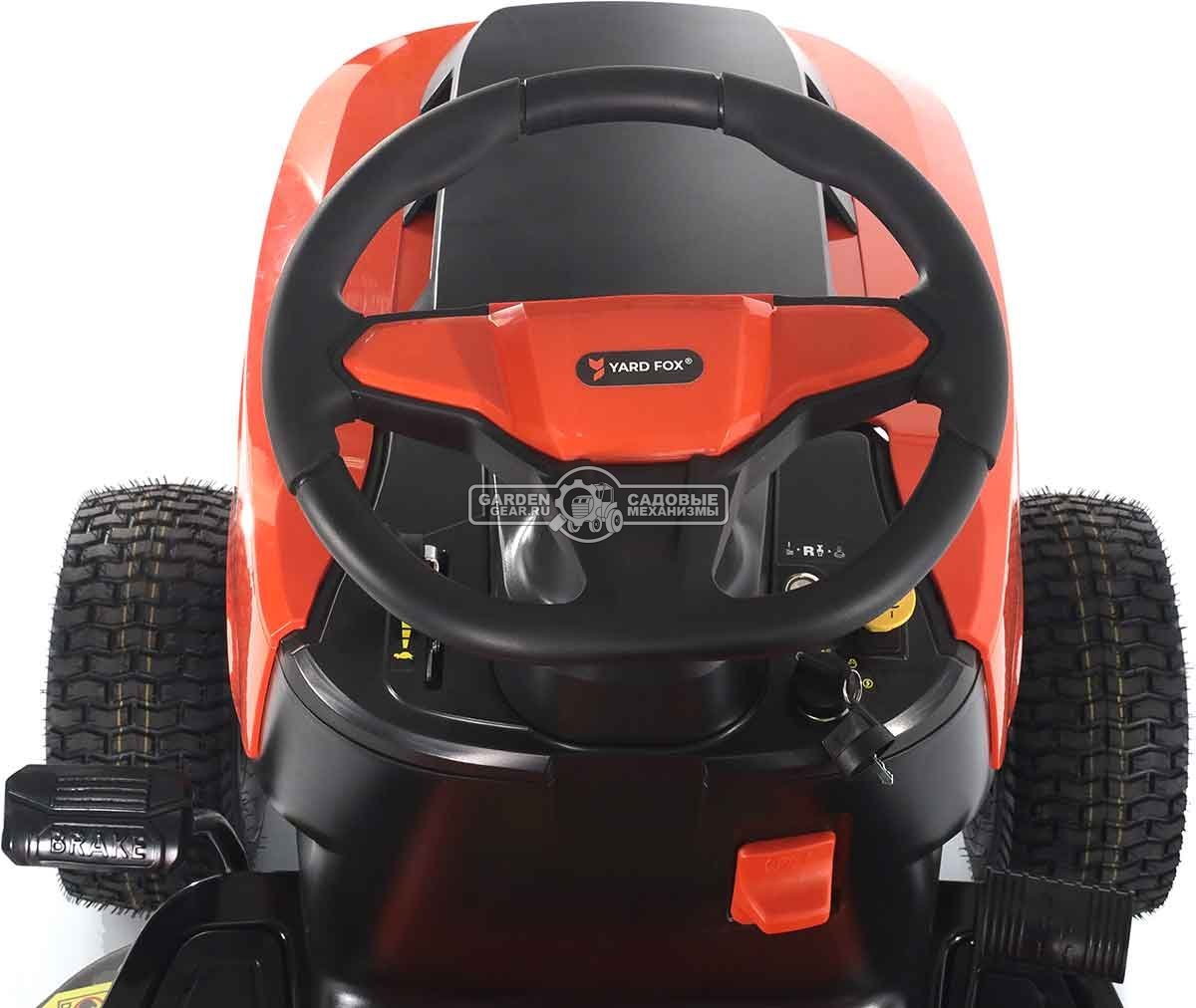 Садовый трактор Yard Fox T 92RBH (PRC, Loncin LC1P90F-1, 452 куб.см., гидростатика, травосборник 245 л, ширина кошения 92 см, 198 кг)