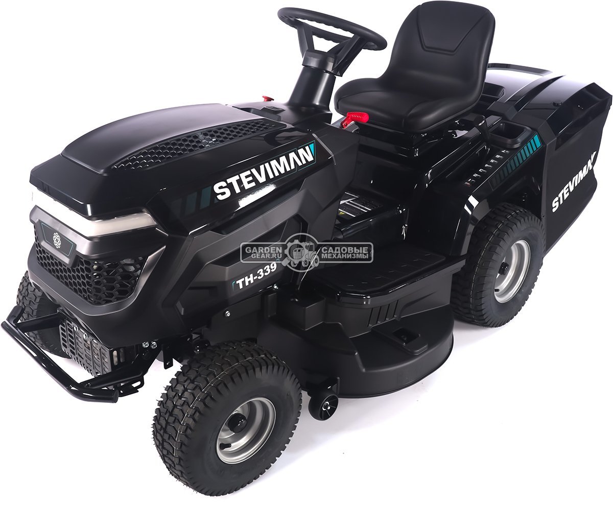 Садовый трактор Steviman TH-339 (PRC, Loncin 586 куб.см., гидростатика, ширина кошения 98 см, травосборник 250 л, 198 кг)