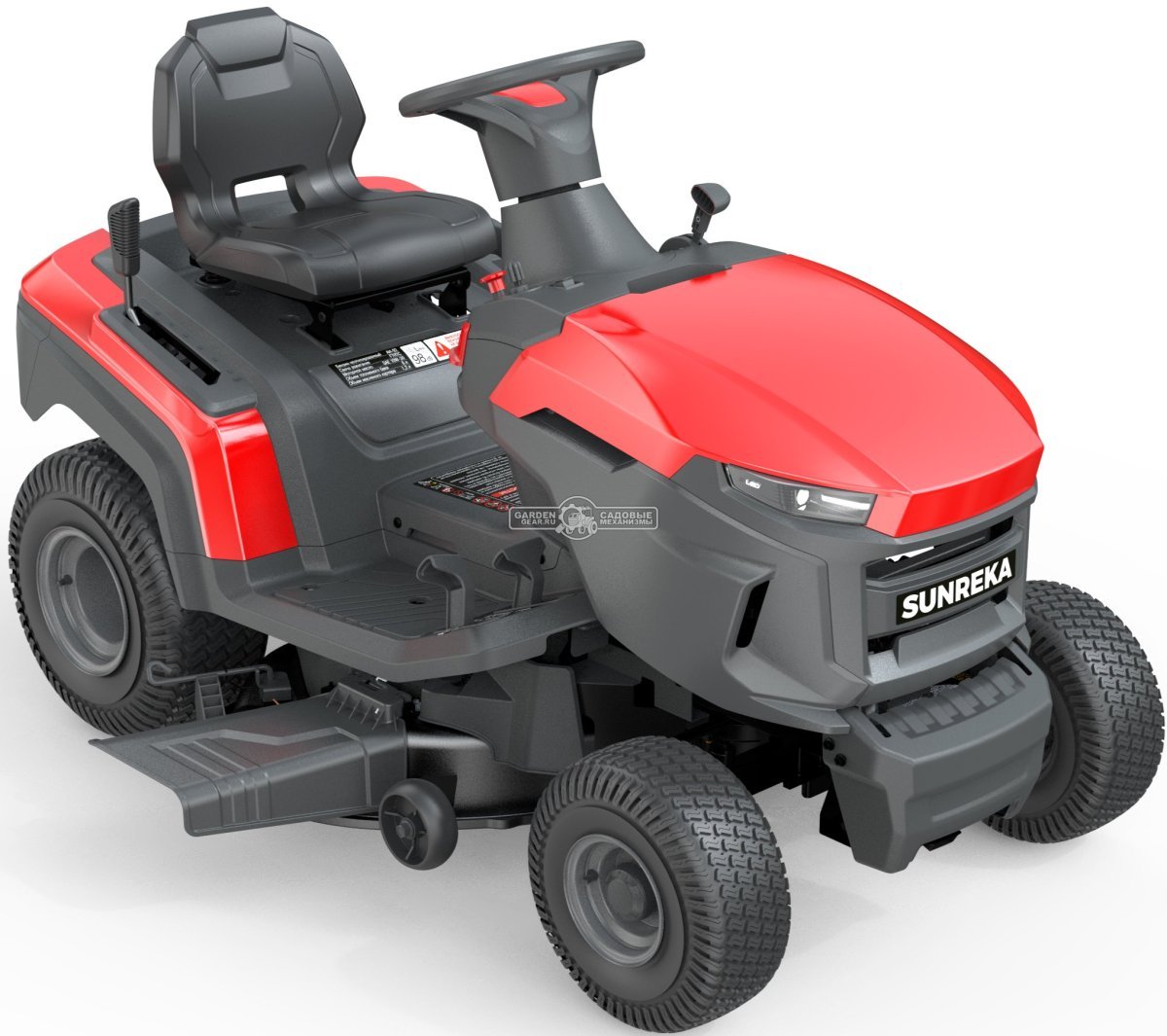 Садовый трактор Sunreka GST38LE (PRC, RATO RV450, 449 куб.см., гидростатика, ширина кошения 96 см, боковой выброс + мульчирование, 195 кг)