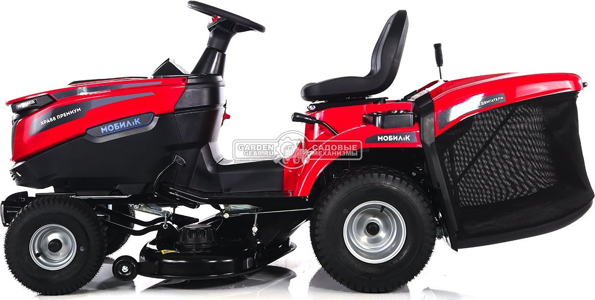 Садовый трактор Мобил К XPA88 аккумуляторный без АКБ (PRC, BL 60В, 88 см, 6 слотов для АКБ + встроенное ЗУ, LED-фара, травосб. 245 л, 155 кг)