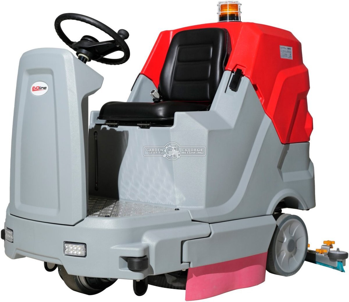 Поломоечная машина аккумуляторная с сиденьем оператора EVOline SDB 860 T без АКБ и ЗУ (PRC, 86 см, 130+160 л, 360 кг)
