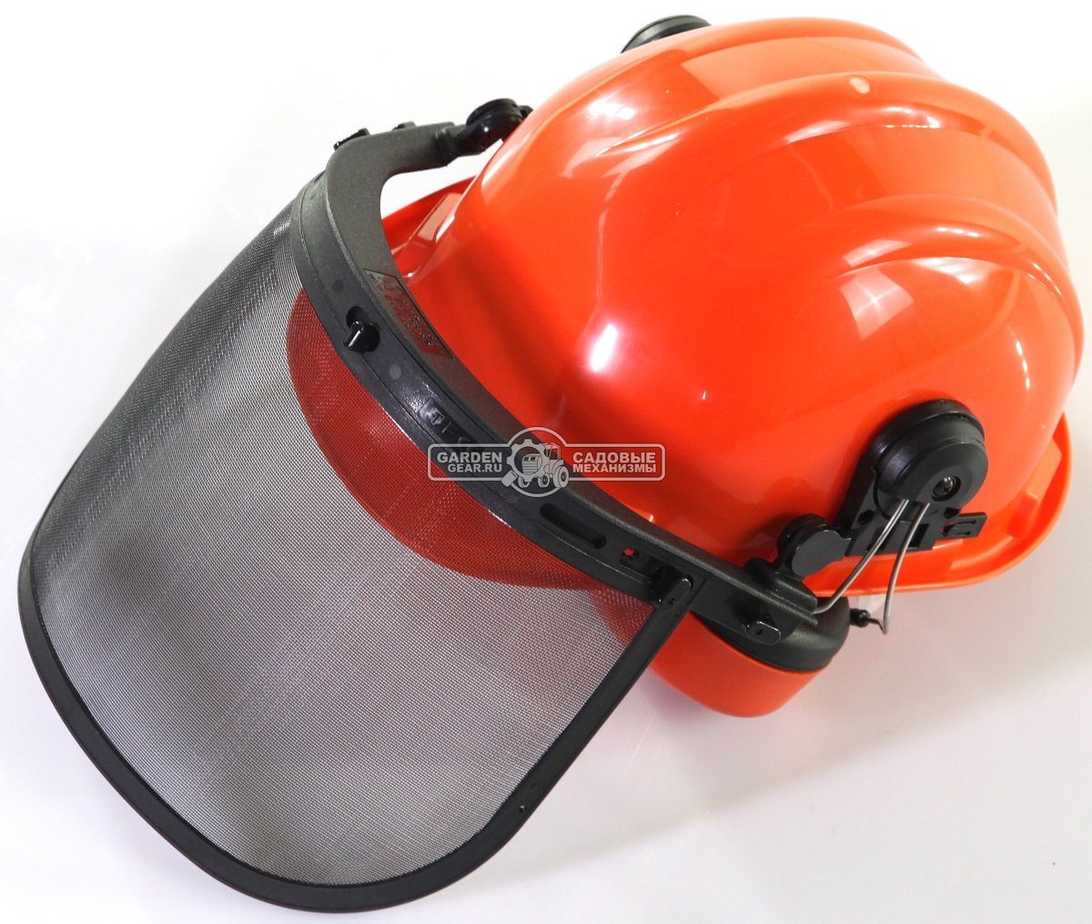 Шлем защитный PartsToBe SE 3782 в комплекте защитная сетка-маска для лица и наушники