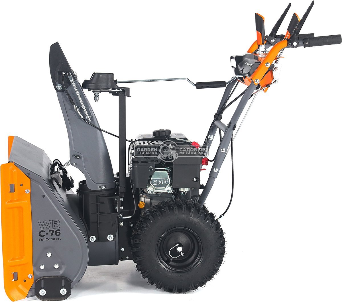 Снегоуборщик Villartec WB C-76 FullComfort (PRC, 61-71 см, Villartec, 212 см3, эл/стартер 220В, фара, скорости 4/1, подогр. рукояток, 62 кг)