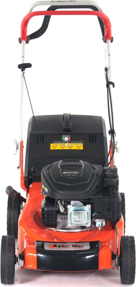 Газонокосилка бензиновая Oleo-Mac GV 44 TK Comfort Plus (ITA, 41 см, EMAK K450, 123 см3, сталь, 60 л, 24,5 кг.)