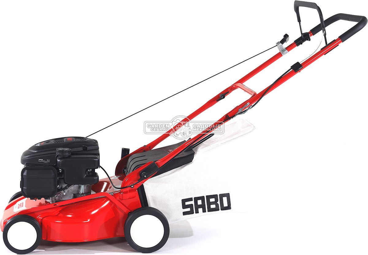 Газонокосилка бензиновая SABO 40-CLASSIC несамоходная (GER, 40 см., Sabo, 139 куб.см., сталь, травосборник 40 л., 24 кг.)