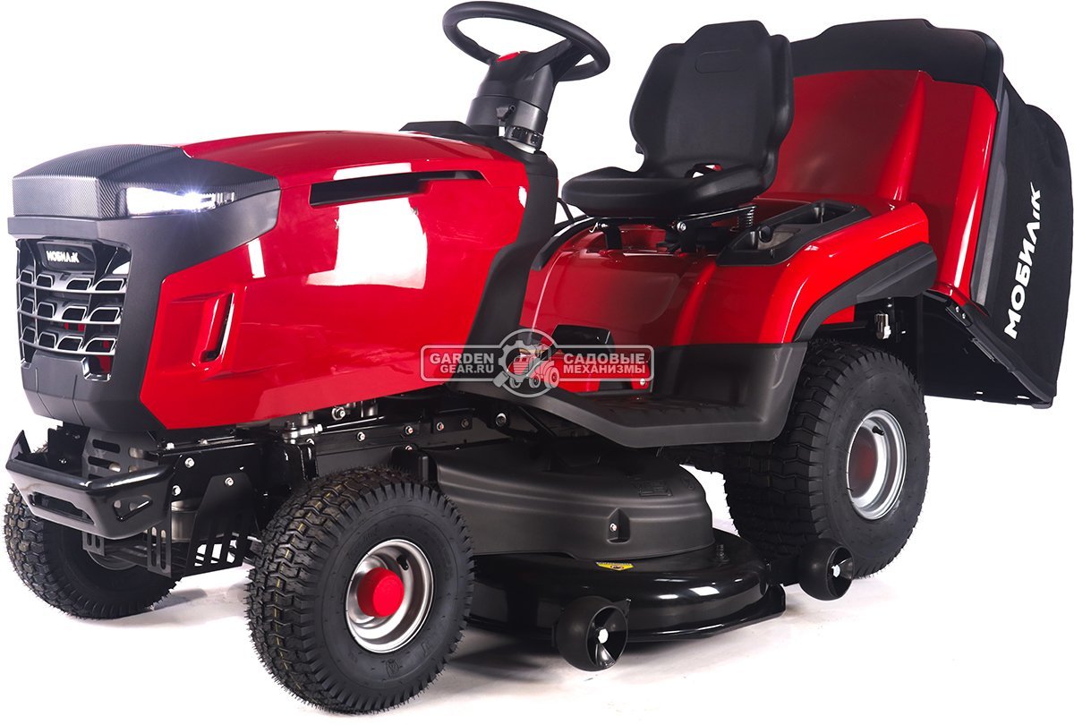 Садовый трактор Мобил К XP124 Премиум (PRC, Loncin V-Twin, 708 куб.см., гидростатика, мульчирование, 240 л. эл/лифт, ширина кошения 124 см, 285 кг)
