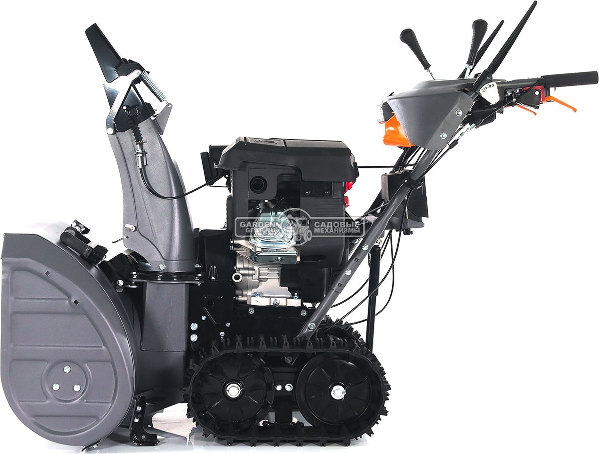 Снегоуборщик Villartec WB1576ET Hydro гусеничный (PRC, 76 см, Loncin 420 см3, эл/стартер от АКБ 12В, дифференциал, фара, 141 кг)