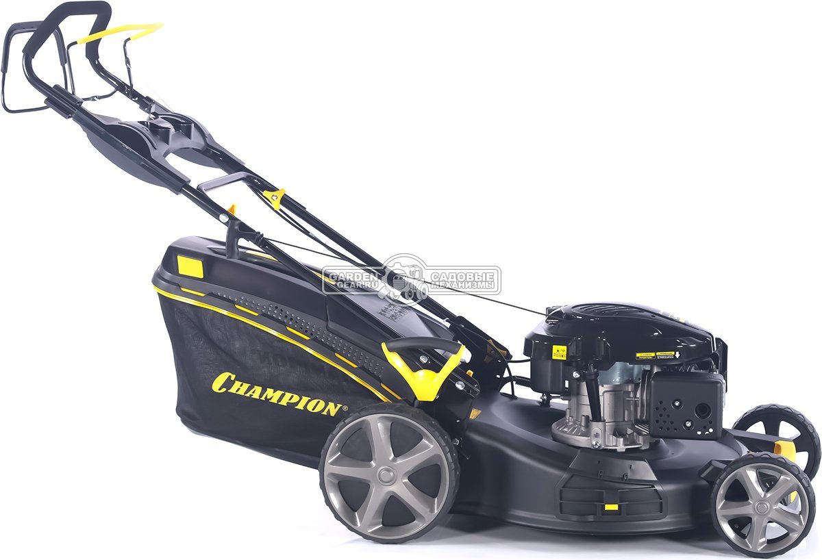 Газонокосилка бензиновая Champion LM5644 Pro (PRC, 56 см, Champion 196 см3, сталь, 65 л, 4 в 1, 41 кг)
