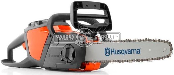 Пила аккумуляторная цепная Husqvarna 120i 12" с АКБ B140 и QC250 (PRC, Li-Ion, 36В, натяжение цепи без инструмента, H38, 3/8" mini, 1,1 мм., 3,0 кг.)