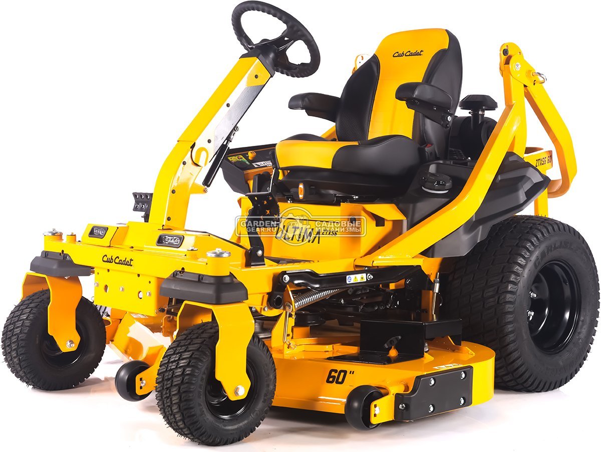 Садовый райдер Cub Cadet Ultima Series ZTXS6 60 с нулевым радиусом разворота (USA, Kawasaki, 852 куб.см., гидростатика, ширина 152 см., 680 кг.)