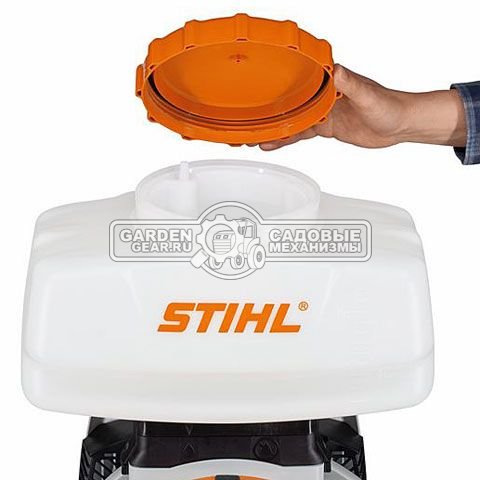 Опрыскиватель ранцевый бензиновый Stihl SR 200 (USA, 27,2 куб.см., 2-MIX, 1,1 л.с., 10 л., 780 м3/ч, до 9 м., 7,8 кг.)