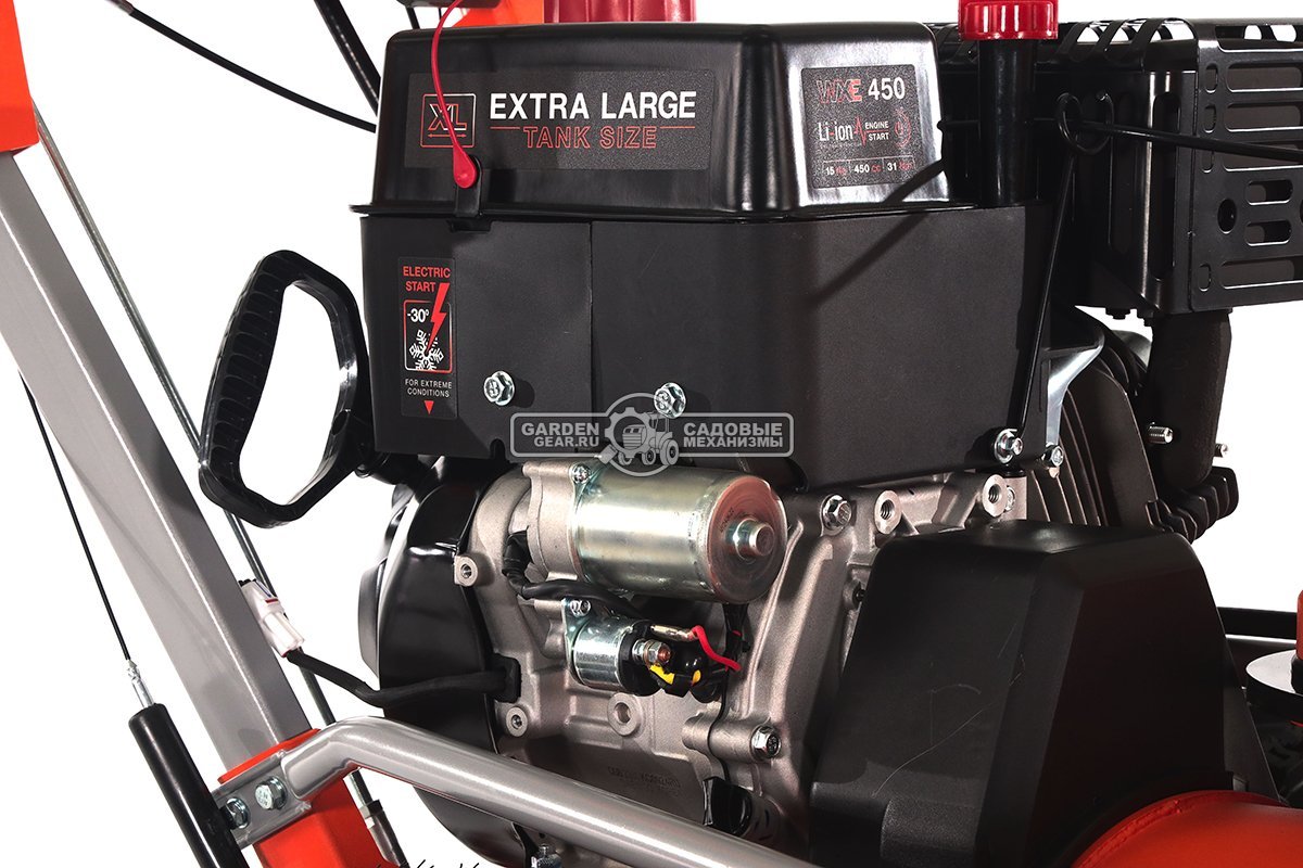 Снегоуборщик Daewoo DAST 17110 (LCT) (PRC, 108 см., Daewoo WXE 450, 450 куб.см., запуск от аккумулятора, фара, скорости 5/2, 4 колеса, 150 кг.)