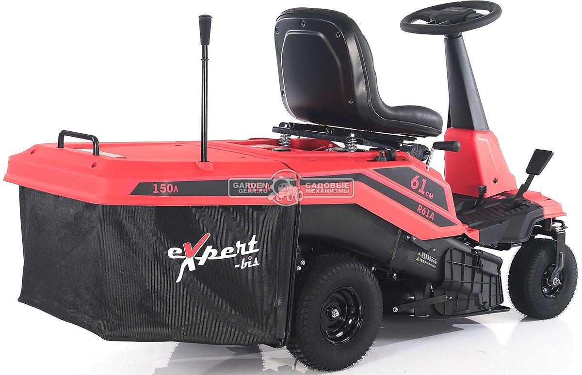 Садовый минирайдер Expert-bis R61A (PRC, 224 куб.см, трансмиссия CVT, травосборник 150 л, ширина кошения 61 см, 120 кг)