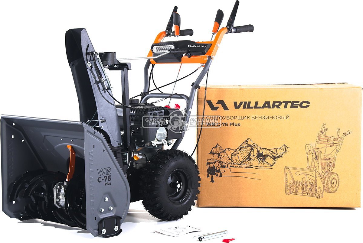 Снегоуборщик Villartec WB C-76 Plus (PRC, 61 см, Villartec, 212 см3, эл/стартер 220В, фара, скорости 4/1, 62 кг)
