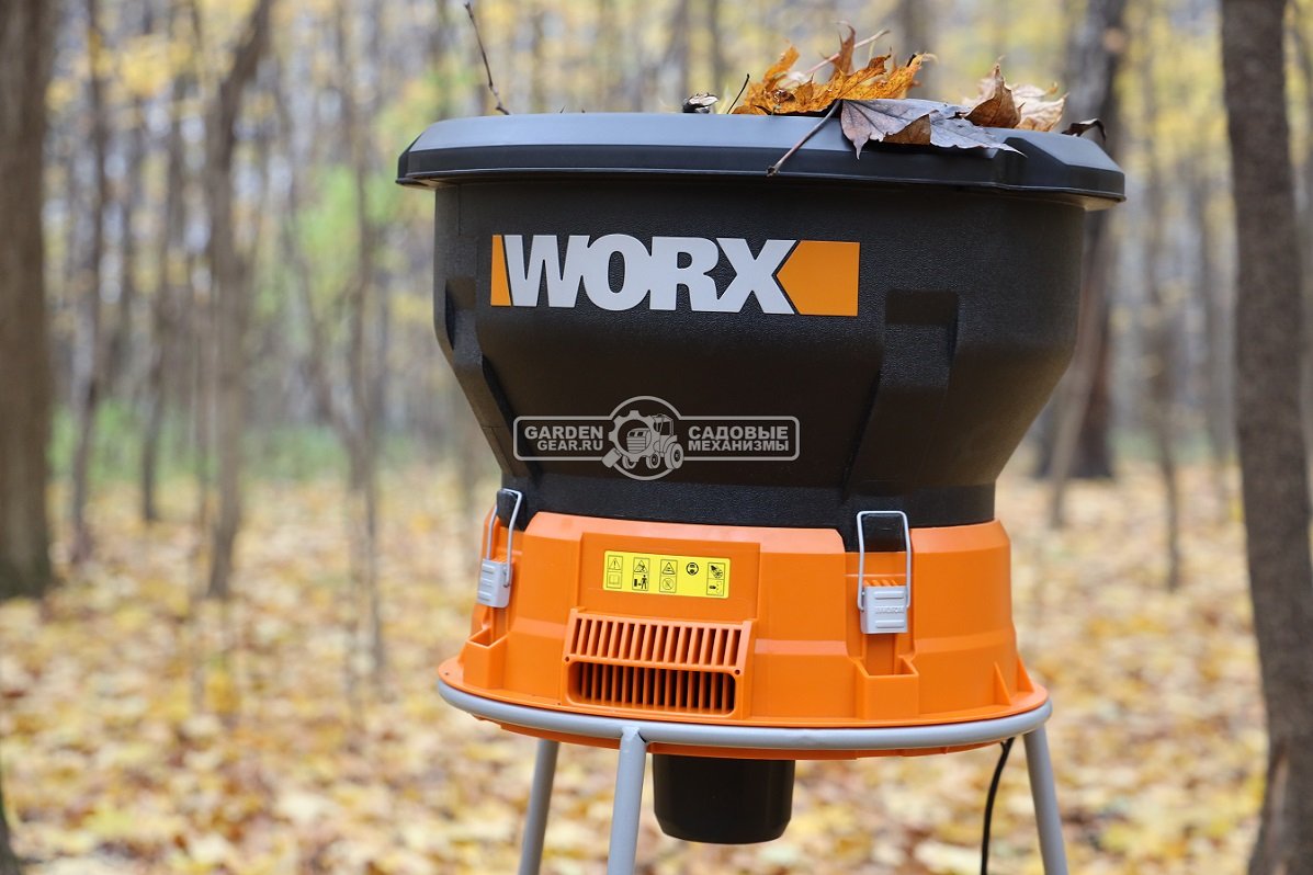 Садовый измельчитель листвы электрический Worx WG430E (PRC, 1200 Вт, 9 кг)