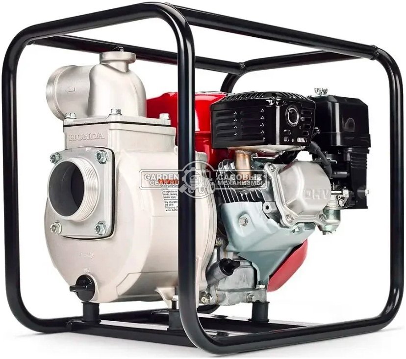 Мотопомпа бензиновая Honda WB30XT3 TR для среднезагрязненной воды (THA, Honda GX160, 163 куб.см., 1100 л/мин, 3", 23 м, 26 кг.)
