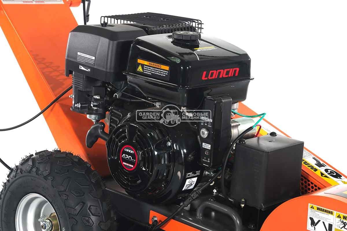 Измельчитель пней ZimAni SG350 с эл/стартером (PRC, Loncin G420F, 420 см3, диаметр фрезы 300 мм, 104 кг)