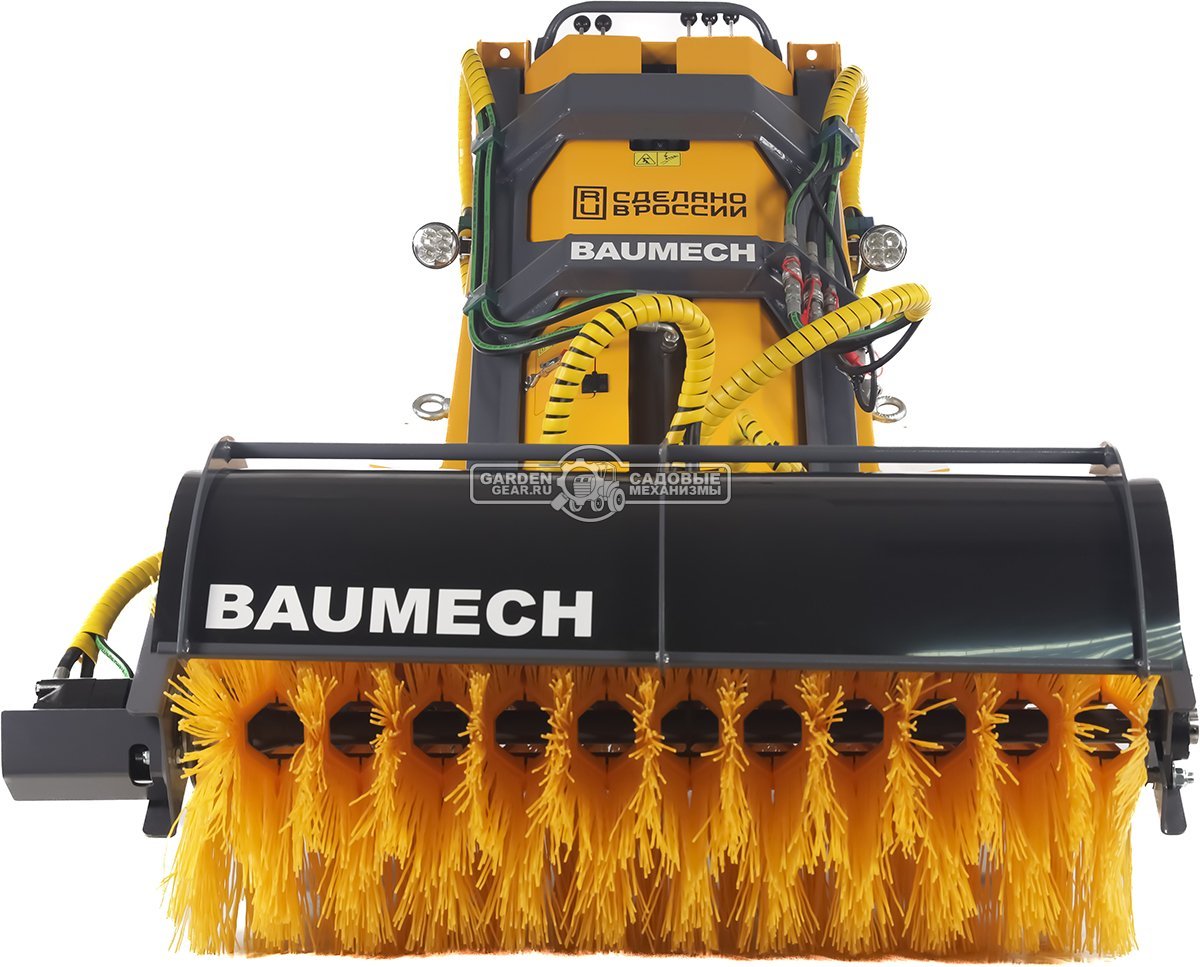 Универсальная машина мини-погрузчик Baumech ML-02 + гидравлическая щётка 115 см., с двигателем Zongshen GB460E