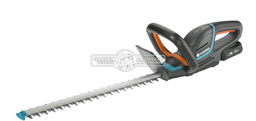 Кусторез аккумуляторный Gardena ComfortCut 50/18V P4A с АКБ 2.0 А/ч и ЗУ (PRC, 18В, 50 см, 20 мм)