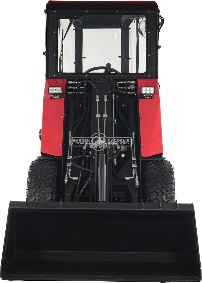 Мини-погрузчик шарнирно сочленённый RED RBF-03 тент + отопитель + джойстик Zongshen GB750EFI 30 л.с., грузоподъемность до 700 кг, ковш 150 л, 1270 кг.