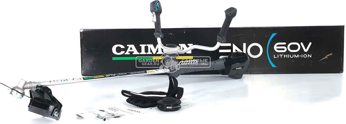 Мотокоса аккумуляторная Caiman ENO BCTXi без АКБ и ЗУ (PRC, BL 60В, Maxi Connect, T рукоятка, нож 3T + леска 2.4 мм, 6.0 кг)