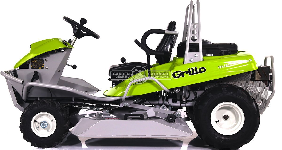 Садовый трактор для высокой травы и работы на склонах Grillo Climber 8.22 (ITA, B&S 7220 PXi, 656 куб.см3, задний выброс, дифференциал, 91 см, 290 кг)
