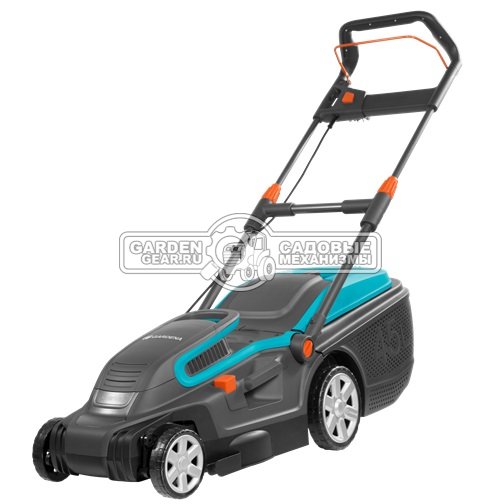 Газонокосилка электрическая Gardena PowerMax 1800/42 E (PRC, 1700 Вт., 42 см., пластик, 50 л., мульчирование, 14.3 кг)