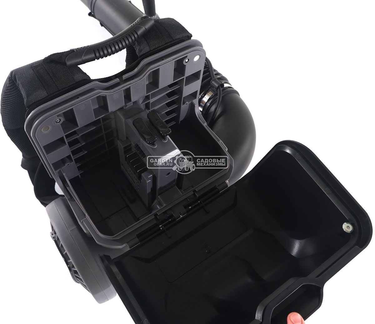 Воздуходувка аккумуляторная ранцевая Caiman ENO BVBPI 60V без АКБ и ЗУ Standart Connect (RUS, BL 60В, 324 км/ч, 170-1360 м3\час, Turbo режим, 6,2 кг.)