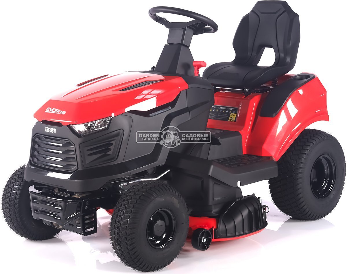 Садовый трактор Evoline TRG 98 H (PRC, Loncin 452 куб.см., гидростатика, ширина кошения 96 см, боковой выброс, 182 кг)
