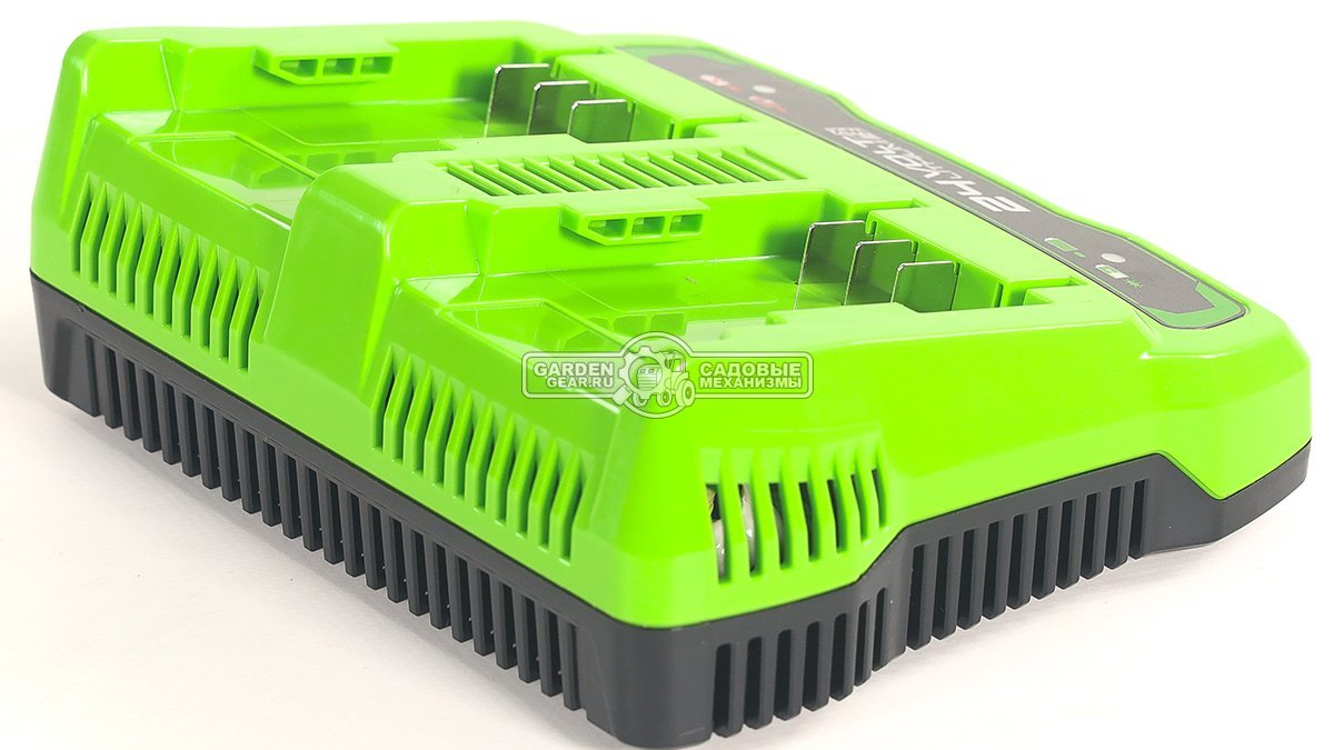 Зарядное устройство GreenWorks G24X2UC2 двойное для аккумуляторов 24В (2 А)