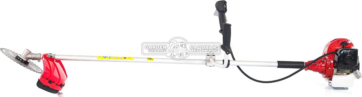 Бензокоса Интерскол КБ 44/52РВ Эксперт (RUS, 52 куб.см., 1.6 кВт/2.2 л.с., леска 2.4 мм + 40Т диск 255 мм, Т-рукоятка, 7.0 кг)