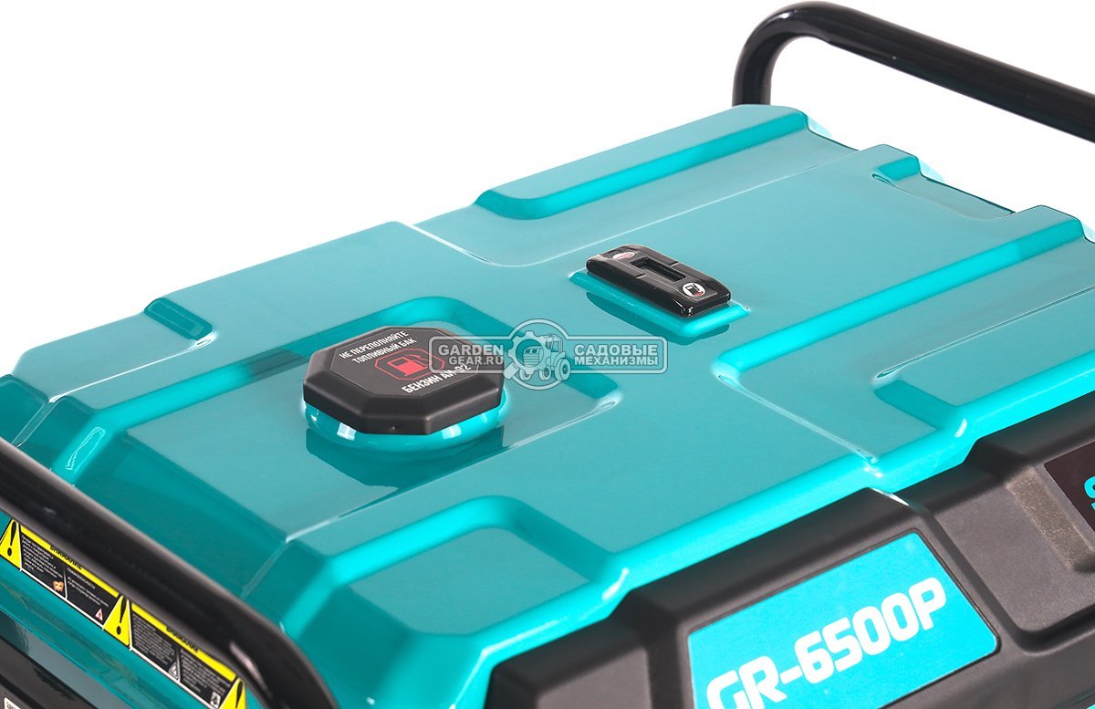 Бензиновый генератор Steviman GR-6500Р (RUS, 420 см3, 6.0/6.5 кВт, 25 л, электростарт + разъем АВР, колеса, 86 кг)