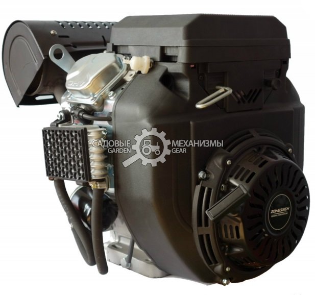 Бензиновый двигатель Zongshen ZS 2V78FE (PRC, 21 л.с., 680 см3. диам. 25.4 мм шпонка, катушка осв., эл. старт, 46.5 кг)