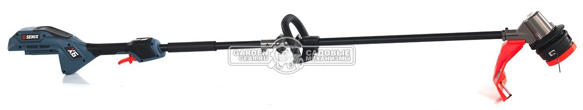 Триммер аккумуляторный Senix GTX6-M-EU c АКБ 3 А/ч и ЗУ (PRC, BL 60В, разъем, D рукоятка, леска 2.4 мм, 3.4 кг)