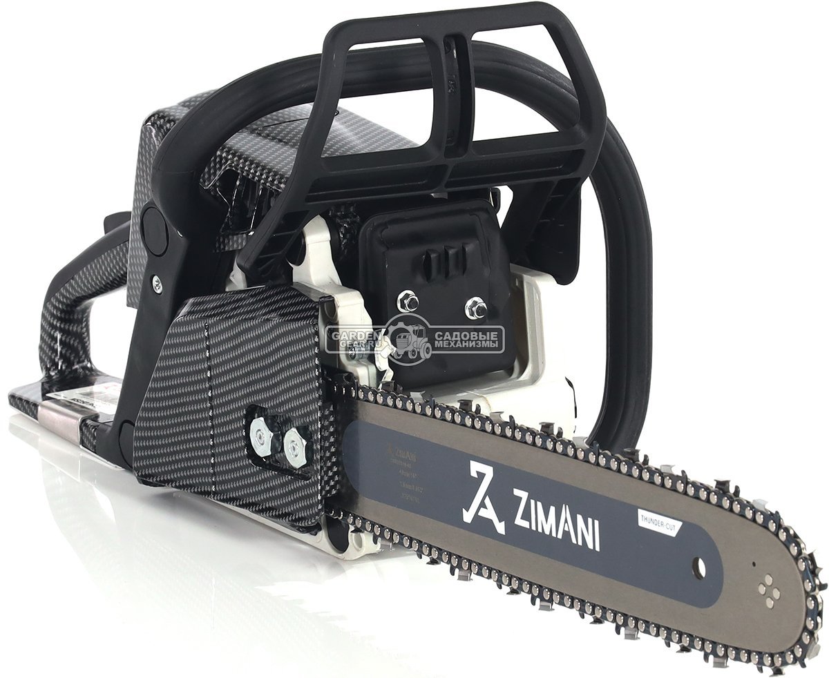 Бензопила ZimAni MS 250 Pro 16&quot; (PRC, 45.4 куб.см., 2.2 кВт/3.0 л.с., 0.325&quot;, 1.6 мм, 62E, корпус Carbon Fiber, Walbro carburetor, 4.6 кг)