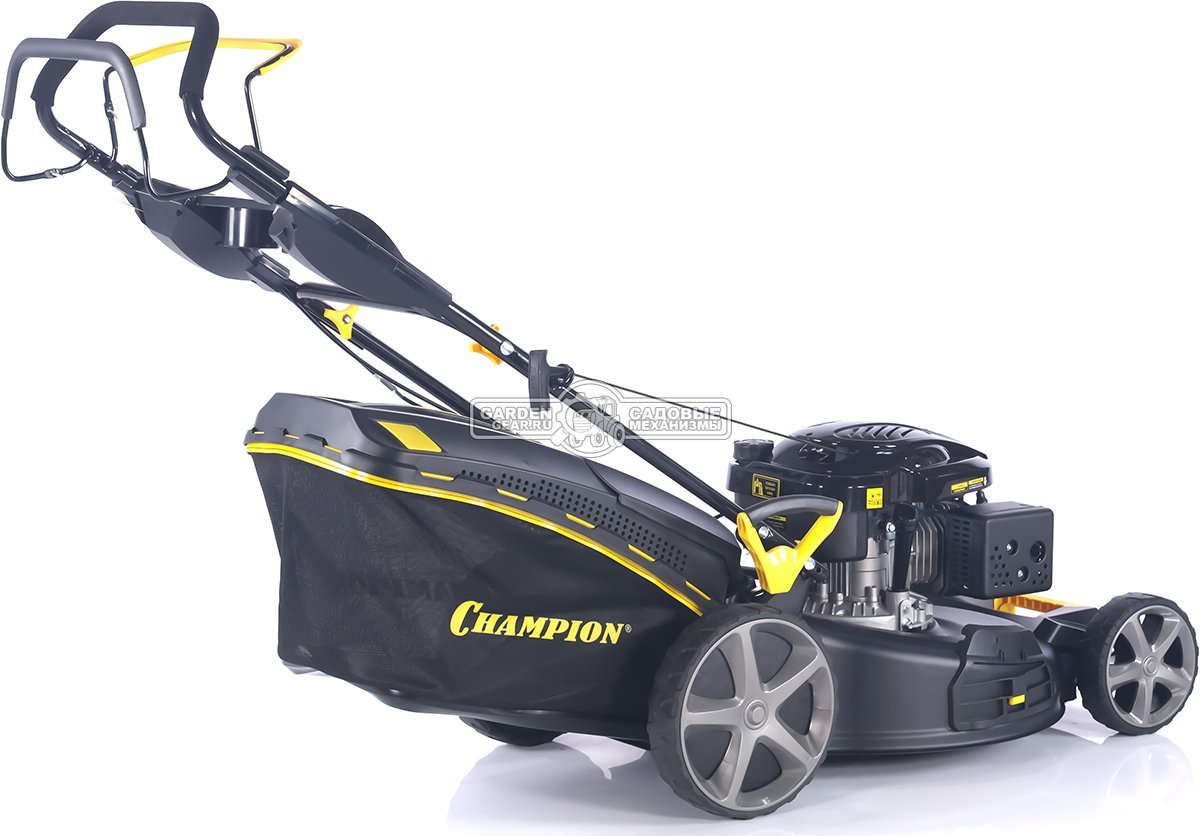 Газонокосилка бензиновая Champion LM5644 Pro (PRC, 56 см, Champion 196 см3, сталь, 65 л, 4 в 1, 41 кг)