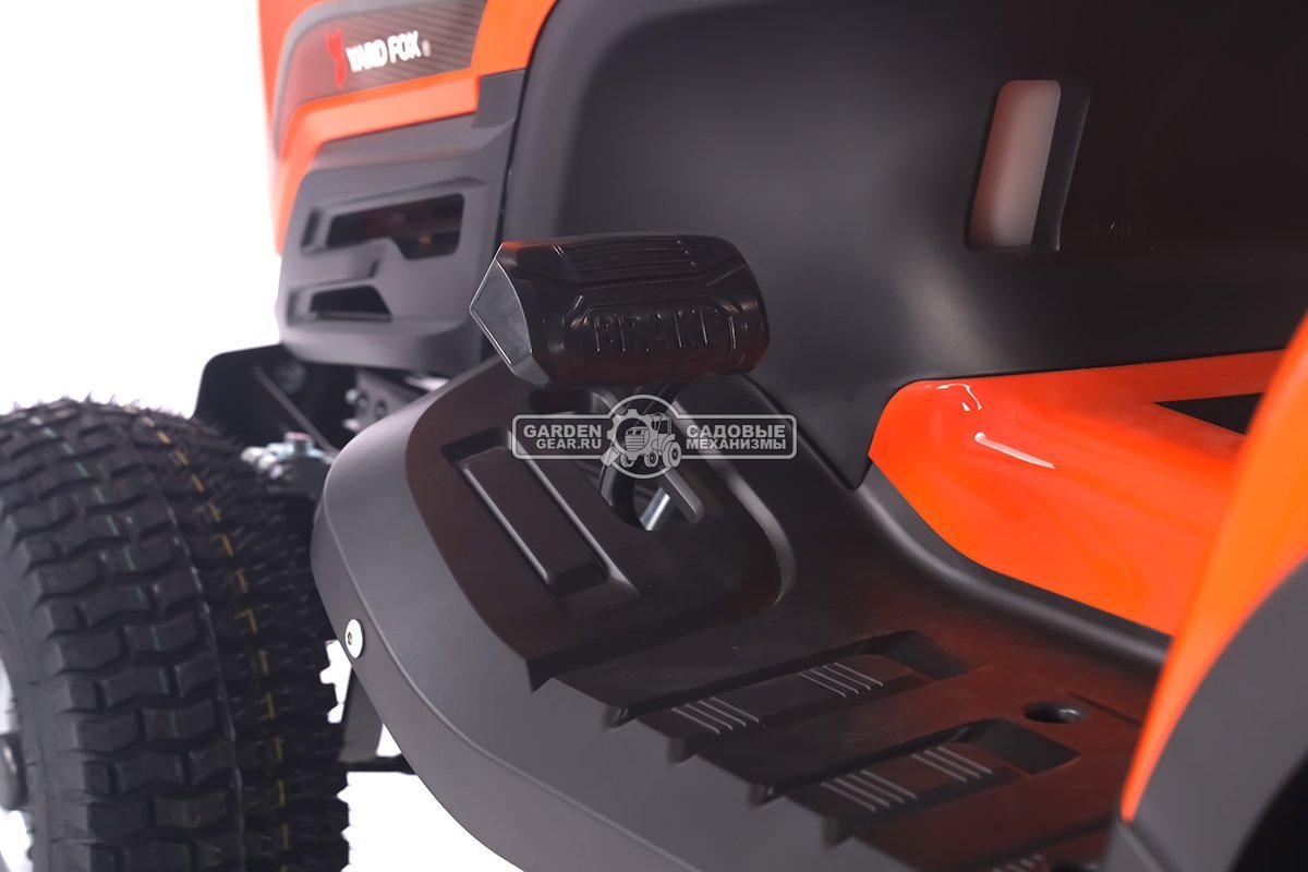 Садовый трактор Yard Fox Optima T 108 RDH (PRC, Loncin V-Twin 586 куб.см., гидростатика, травосборник 260 л, ширина кошения 108 см, 220 кг)