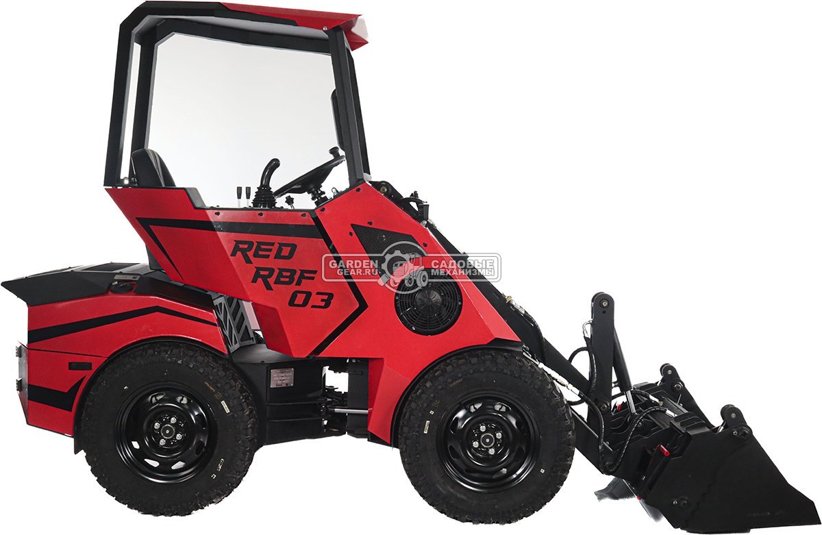 Ковш челюстной RED 130 см. для мини-погрузчика, 170 кг.