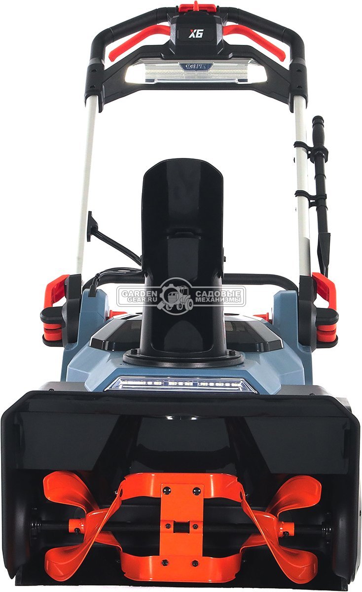 Снегоуборщик аккумуляторный Senix STX6-H-EU с АКБ 6 А/ч и ЗУ (PRC, Li-ion BL 60В, 3500 Вт, ширина 53 см, LED фара, подогрев рукоятки, 15 кг)