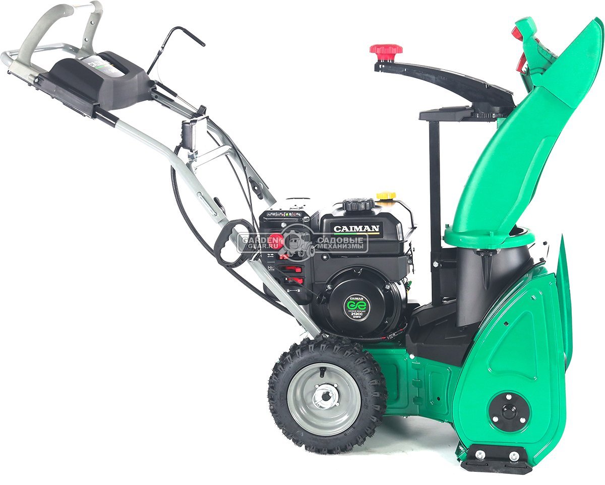 Снегоуборщик Caiman Go 24CT одноступенчатый (RUS, 60 см, Caiman Green Engine, 212 см3, резиновый ленточный шнек, 1 скорость, фара, 56 кг.)
