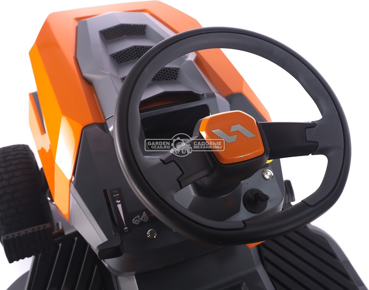 Садовый трактор Villartec MR2308H (PRC, Loncin V-Twin 708 куб.см., LED дисплей, гидростатика, травосборник 320 л, ширина кошения 108 см, 237 кг)