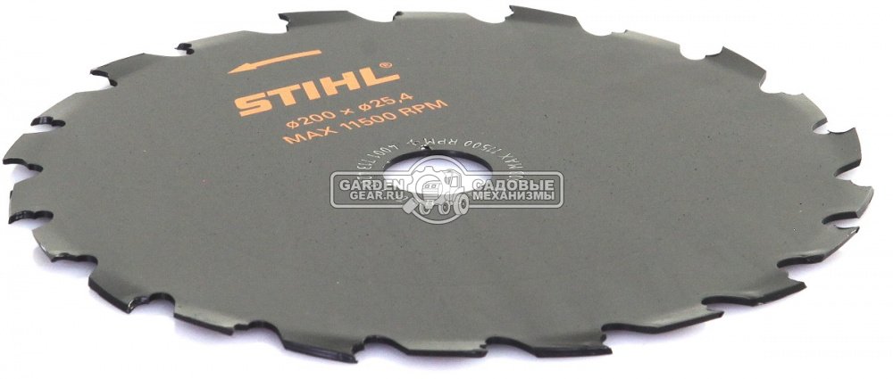 Пильный диск Stihl Woodcut KSB HP 22Z 200 мм., с долотообразными зубьями, для FS 111 - 250 / FSA 130 для кустарников (посадочный диаметр 25,4 мм.)